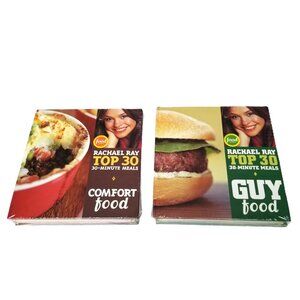 Rachael Ray Top 30 Cookbook Set Comfort Food Guy Food New Sealed